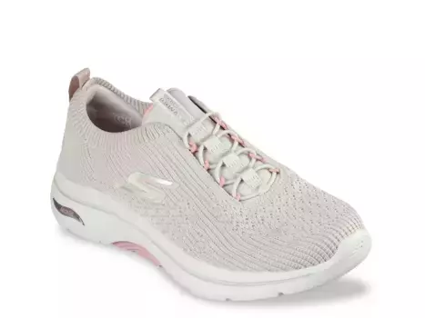 Кроссовки Skechers Go Walk Arch Fit 2.0 Sofia Slip-On — женские, серо-коричневые