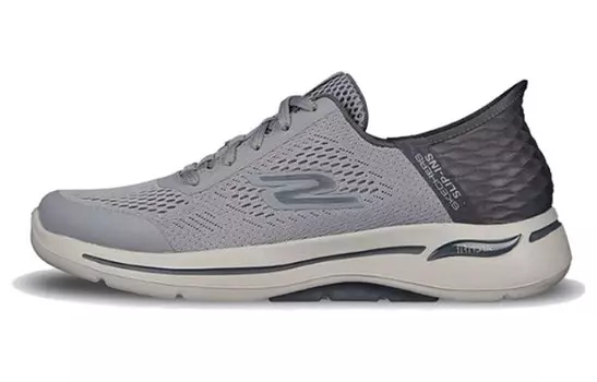 Кроссовки Skechers Go Walk Arch Fit Lifestyle Shoes Men Low-top Grey/beige/black, серый