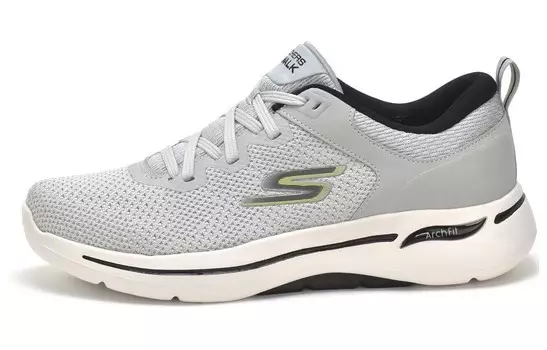 Кроссовки Skechers Go Walk Arch Fit Lifestyle Shoes Men Low-top Gray/White, серый/белый