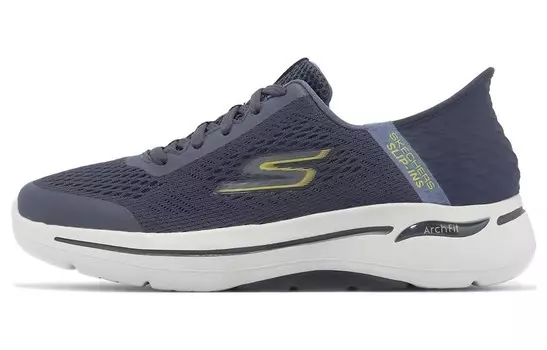 Кроссовки Skechers Go Walk Arch Fit Lifestyle Shoes Men Low-top Blue/yellow/white, синий