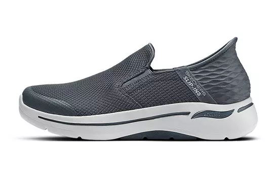 Кроссовки Skechers Go Walk Arch Fit Lifestyle Shoes Men Low-top White, серый