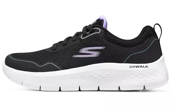 Кроссовки Skechers Go Walk Flex, черный/белый/сиреневый