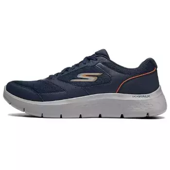 Кроссовки Skechers Go Walk Flex Lifestyle Shoes Men Low-top Blue-orange, темно-синий/оранжевый