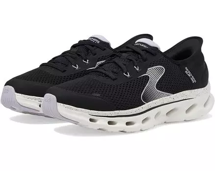 Кроссовки SKECHERS Go Walk Glide Step 2.0 Dani Hands Free Slip-Ins, цвет Black/Lavender
