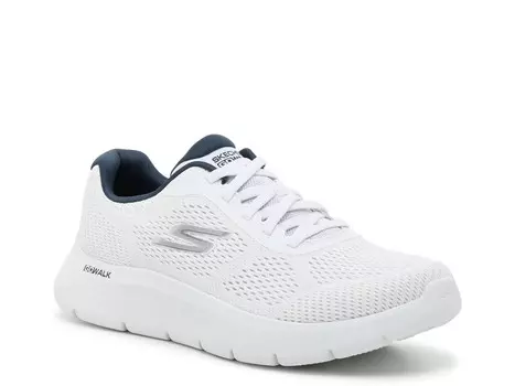 Кроссовки Skechers GOWalk Flex на шнуровке, белый/синий