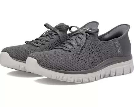 Кроссовки SKECHERS Graceful - First Blush Hands Free Slip-Ins, угольный