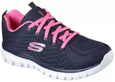 Кроссовки Skechers "GRACEFUL - GET CONNECTED", ширина обуви G (широкая), повседневная обувь, полуботинки, туфли на шнуровке, розовый