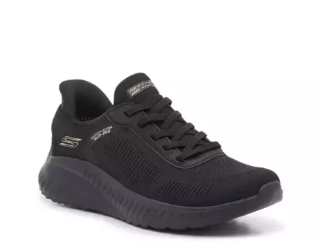 Кроссовки Skechers Hands Free: кроссовки BOBS Sport Squad Chaos Slip-On — женские, черные