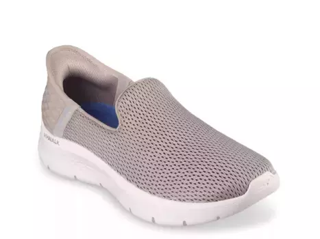 Кроссовки Skechers Hands Free: кроссовки Go Walk Flex Relish Slip-On — женские, каменно-серые