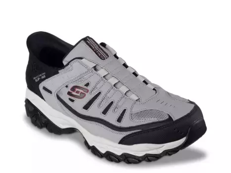 Кроссовки Skechers Hands Free Slip-Ins After Burn Memory Fit Ridgeburn Slip-On Sneaker - мужские, серые