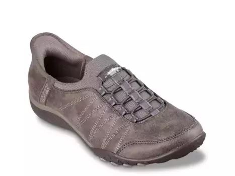 Кроссовки Skechers Hands Free Slip-Ins Breathe Easy Home-Body — женские, коричневые