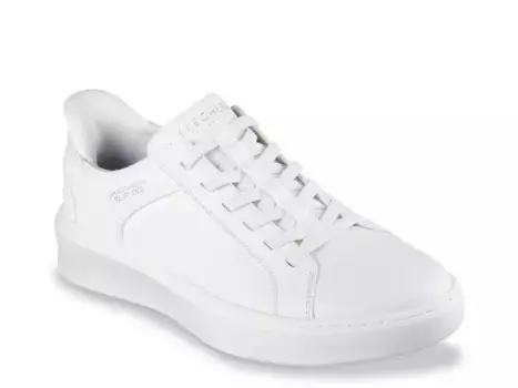 Кроссовки Skechers Hands Free Slip-ins Court Break с двойной вентиляцией — мужские, белые