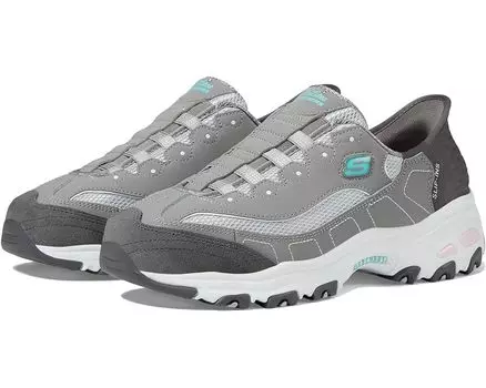 Кроссовки SKECHERS Hands Free Slip-Ins D'Lites, цвет Grey Light Pink