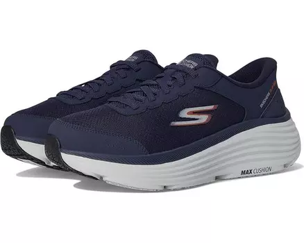 Кроссовки SKECHERS Hands Free Slip-ins Max Cushioning Endeavour, цвет Navy/Orange