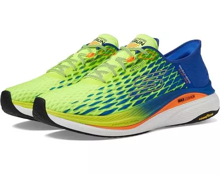 Кроссовки SKECHERS Hands Free Slip-ins Max Cushioning Propulsion, цвет Yellow/Blue