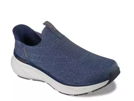 Кроссовки Skechers Hands Free Slip-ins Relaxed Fit Edgeride Commissioner — мужские, темно-синие
