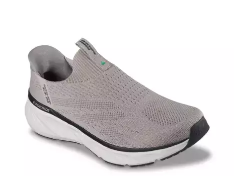 Кроссовки Skechers Hands Free Slip-ins Relaxed Fit Edgeride Commissioner — мужские, серо-коричневые
