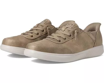 Кроссовки SKECHERS Hands Free Slip-Ins: Skip Cute – B Cute Cozy, серо-коричневый