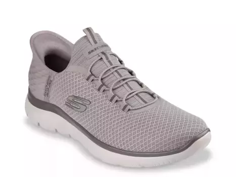 Кроссовки Skechers Hands Free Slip-Ins Summits High Range Slip-On — мужские, серо-коричневые