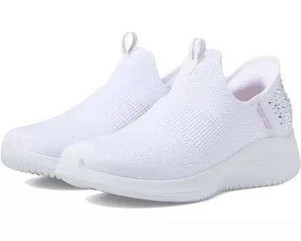 Кроссовки SKECHERS Hands Free Slip-Ins Ultra Flex 3.0 Sparkled Stones, белый