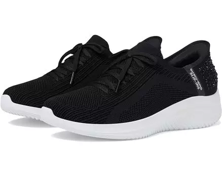Кроссовки SKECHERS Hands Free Slip-Ins Ultra Flex 3.0 Shining Glitz, черный