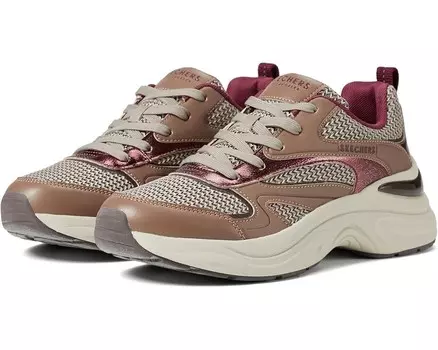 Кроссовки SKECHERS Hazel - Metallic Soiree, цвет Brown/Dark Rose