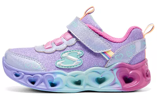 Кроссовки Skechers Heart Lights Toddler Shoes TD Low-top Purple/multicolored