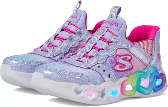 Кроссовки Skechers Infinite Heart Lights - Eternal Shimmer 303755L, цвет Lavendar/Multi