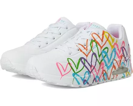 Кроссовки SKECHERS James Goldcrown: Uno - Highlight Love, цвет White Multi