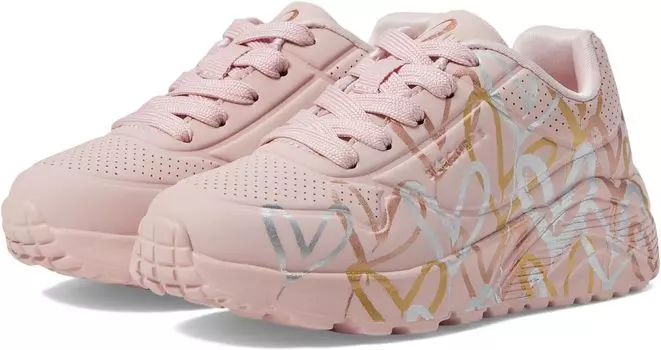 Кроссовки Skechers Jgoldcrown:Uno Lite - Metallic Love 314067L, цвет Mauve/Multi