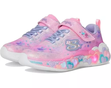 Кроссовки SKECHERS KIDS Eternal Heart Lights 302696L, цвет Light Pink/Multi
