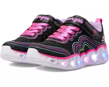 Кроссовки SKECHERS KIDS Heart Lights - Retro Hearts 302689L, черный/мульти