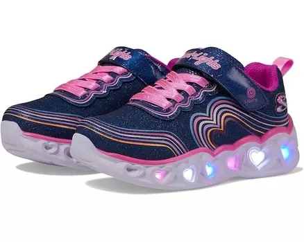 Кроссовки SKECHERS KIDS Heart Lights - Retro Hearts 302689L, цвет Navy/Multi