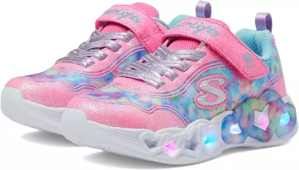 Кроссовки SKECHERS KIDS Infinite Heart Lights - Color Lovin, цвет Pink/Multi