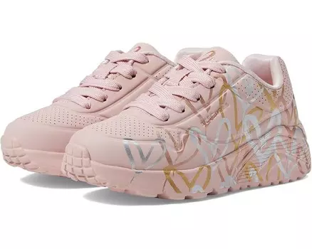 Кроссовки SKECHERS KIDS Jgoldcrown:Uno Lite - Metallic Love 314067L, цвет Mauve/Multi