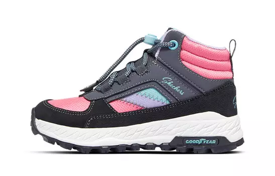 Кроссовки Skechers Kids Lifestyle Shoes GS High-top Gray/Pink, серый
