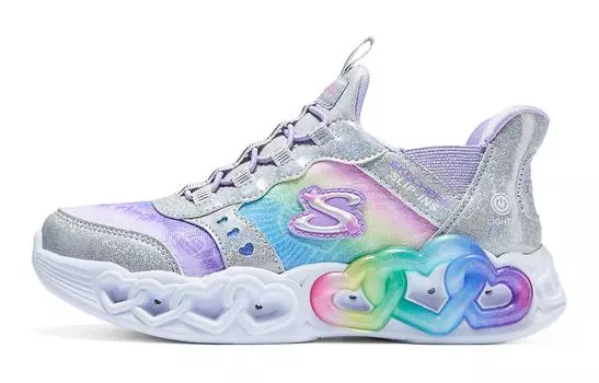 Кроссовки Skechers Kids Lifestyle Shoes GS Low-top Silver/multi-colored, серебряный