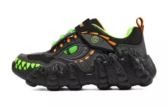 Кроссовки Skechers Kids Lifestyle Shoes GS Low-top Black, черный/зеленый