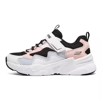 Кроссовки Skechers Kids Lifestyle Shoes Kids Low-top Dark Obsidian/Fierce Pink/White, розовый