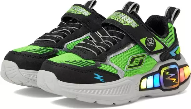 Кроссовки SKECHERS KIDS Light Storm 3, цвет Black/Lime