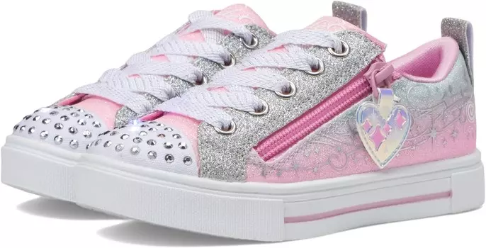 Кроссовки SKECHERS KIDS Lighted - Twinkle Sparks Magical Ombre 314814L, цвет Pink/Silver