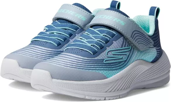 Кроссовки SKECHERS KIDS Microspec Advance, цвет Light Grey, Aqua