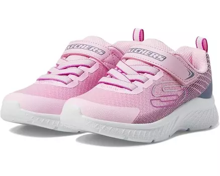 Кроссовки SKECHERS KIDS Microspec Plus - Sprint Speed, цвет Pink/Grey
