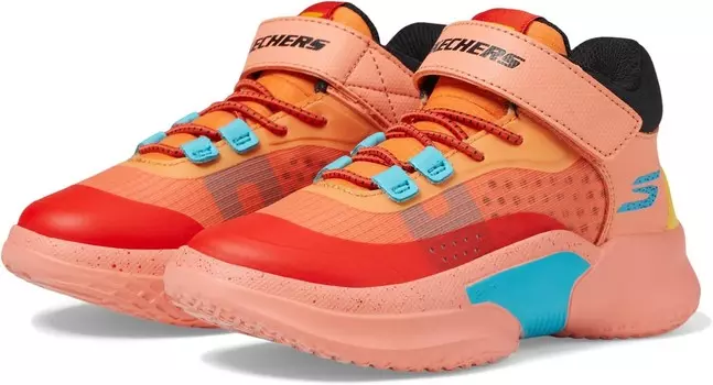 Кроссовки SKECHERS KIDS Skx Court Hype, цвет Orange/Multi