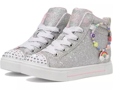 Кроссовки SKECHERS KIDS Twinkle Sparks - Charm Bestie, серебряный