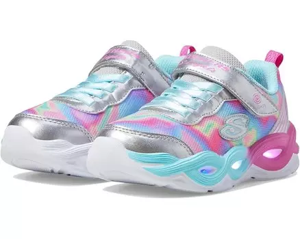 Кроссовки SKECHERS KIDS Twisty Glow - Sorbet Swirl 303716L Light Up Sneaker, цвет Silver/Multi