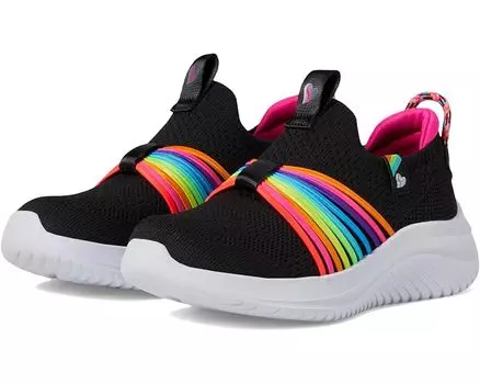 Кроссовки SKECHERS KIDS Ultra Flex 3.0 - Rainbow Speed 302268L, черный/мульти