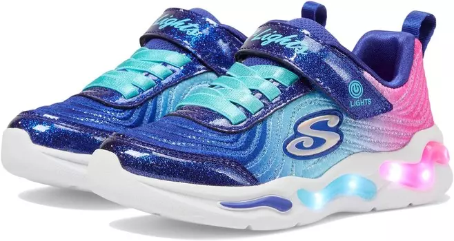 Кроссовки SKECHERS KIDS Wavy Beams - Ombre Express 302327L, цвет Navy/Multi