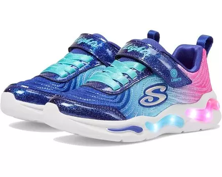 Кроссовки SKECHERS KIDS Wavy Beams - Ombre Express 302327L, цвет Navy/Multi