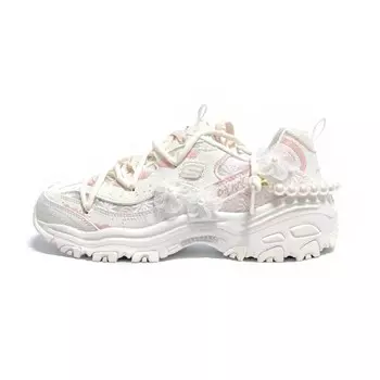 Кроссовки Skechers Lifestyle Low-top, белый/светло-розовый/светло-серый